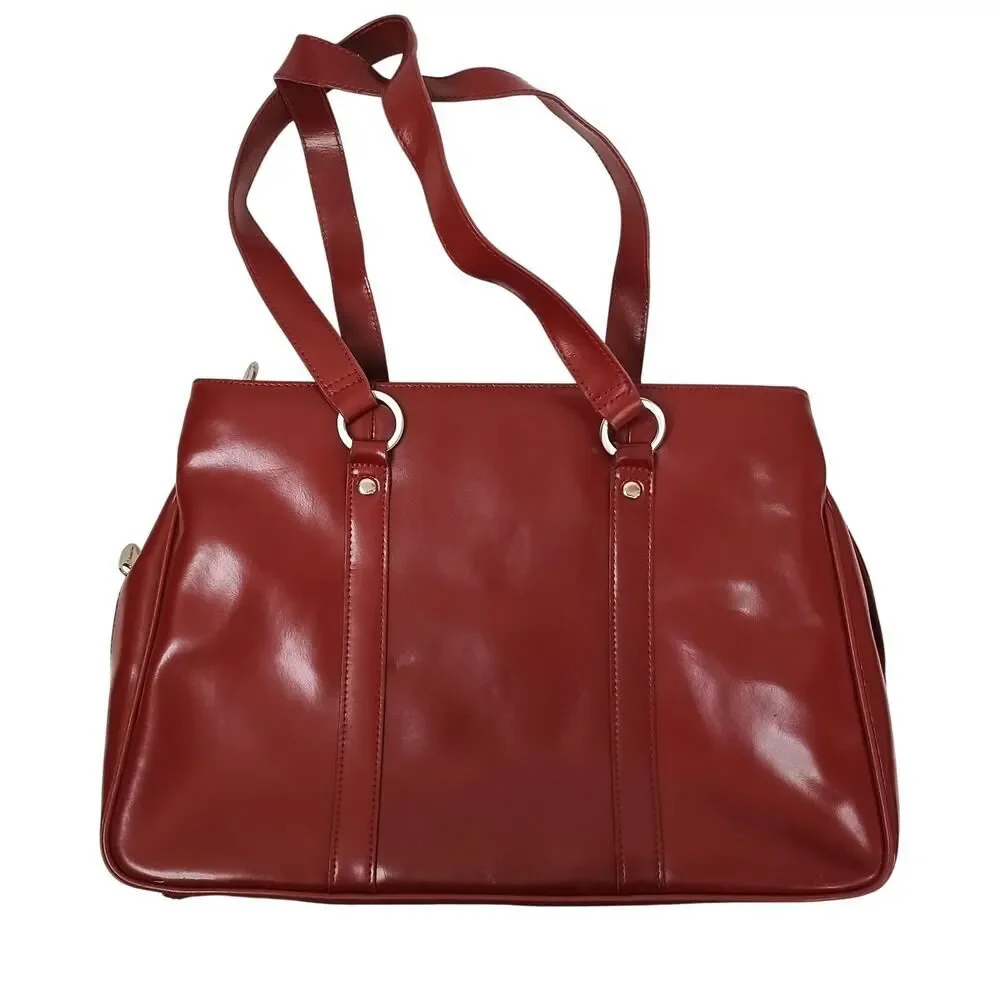 Franklin Covey Burgundy Business Laptop Work Tote Bag Organizer Discontinued